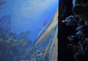 Dzieci podczas animacji "Podwodny świat"